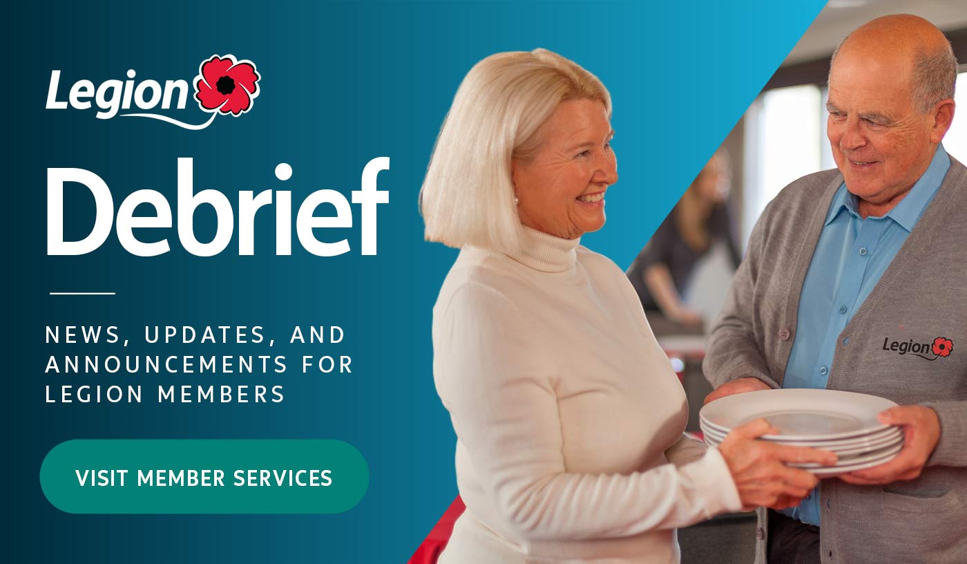 Legion Debrief. News, updates and announcements for Legion Members. Visit member services.