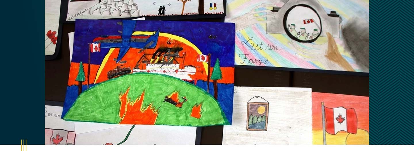 Gallery of student artwork.