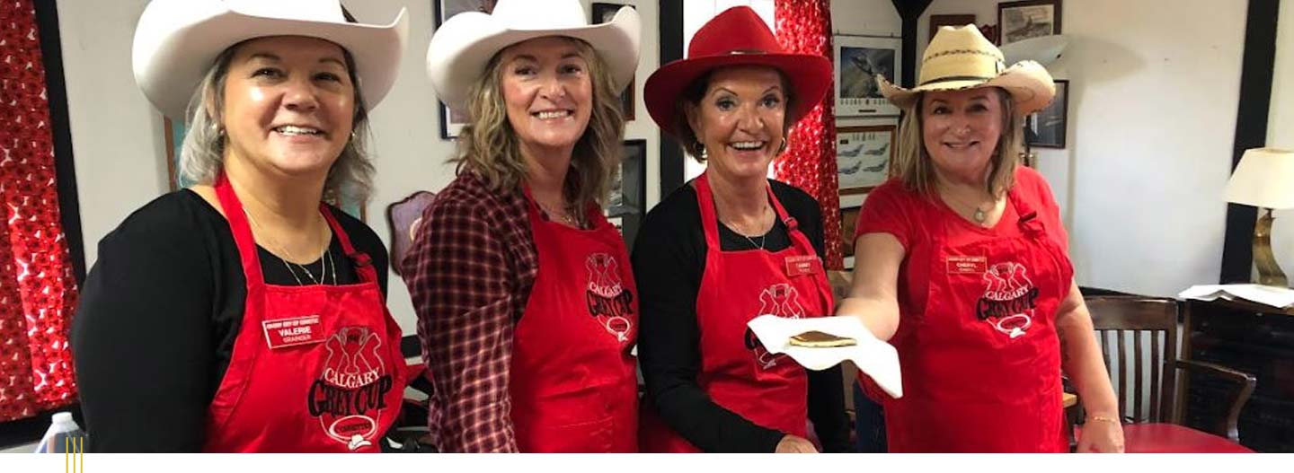 Grey Cup Pancake breakfast volunteers.