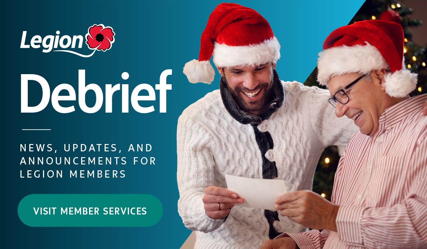 Legion Debrief. Visit member services.