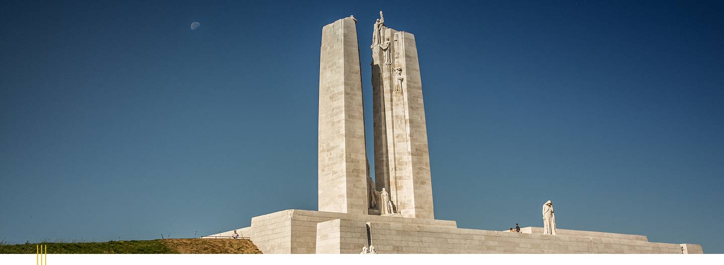 Photo of the Canadian National Vimy Memorial in Europe.