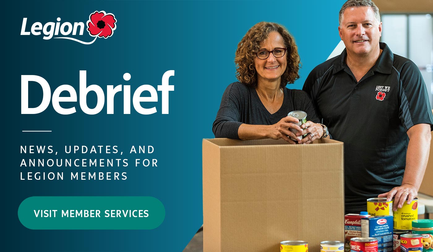 Legion Debrief. Visit member services.