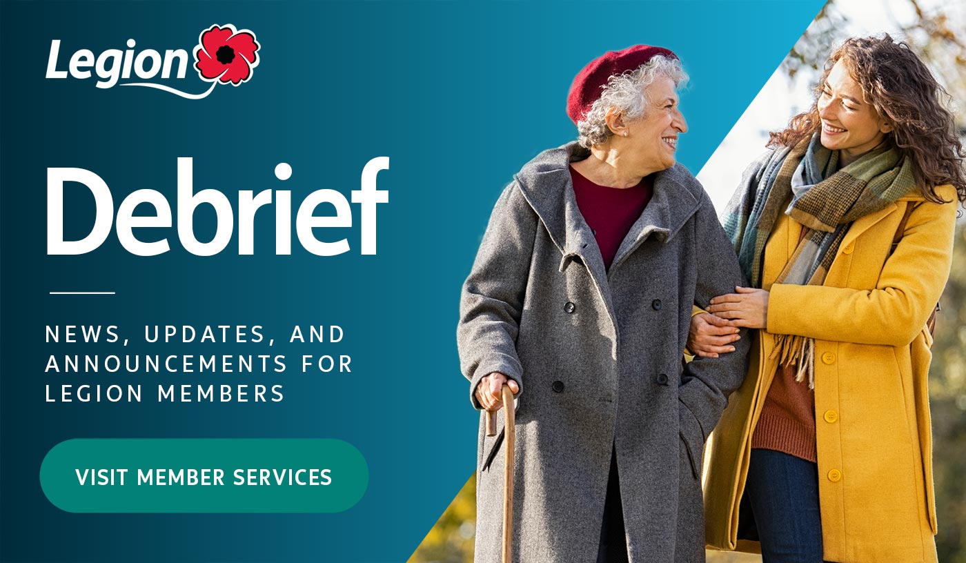 Legion Debrief. Visit member services.