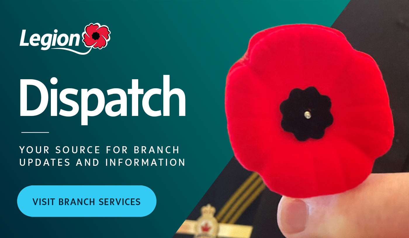 Legion Dispatch. Your source for branch updates and information. Visit branch services.
