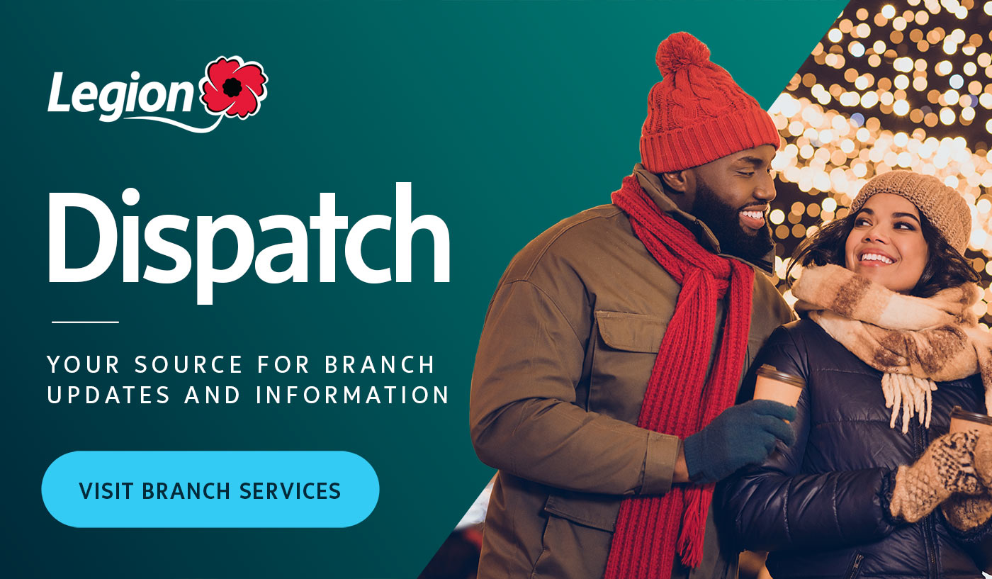 Legion Dispatch. Your source for branch updates and information. Visit branch services.